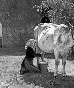 The White Cow Julien Dupre Diamond Painting