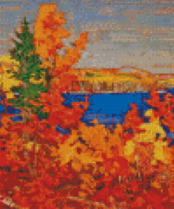 Tom Thomson Autumn Foliage Diamond Painting