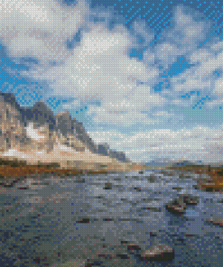 Tonquin Valley Ramparts Lake Diamond Painting