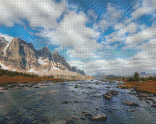 Tonquin Valley Ramparts Lake Diamond Painting