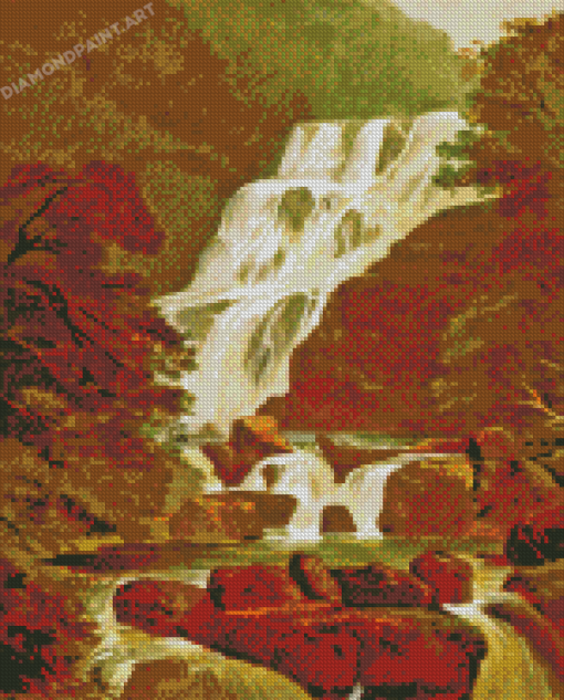 Torc Waterfall Ireland Diamond Painting