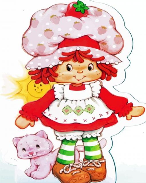 Vintage Strawberry Shortcake Diamond Painting