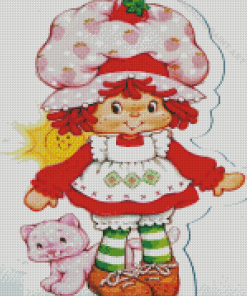 Vintage Strawberry Shortcake Diamond Painting