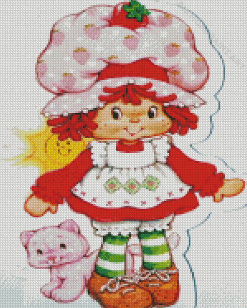 Vintage Strawberry Shortcake Diamond Painting