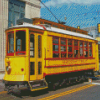 Yellow Streetcar Diamond Painting