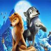 Young Cartoon Wolves Diamond Painting