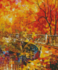 Aesthetic Fall Abstract Diamond Painting