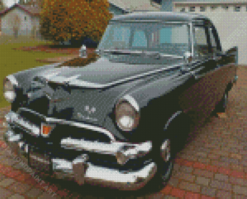 Black 1956 Dodge Diamond Painting