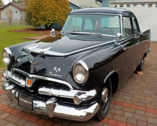 Black 1956 Dodge Diamond Painting