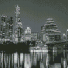 Cityscape Black And White Diamond Painting