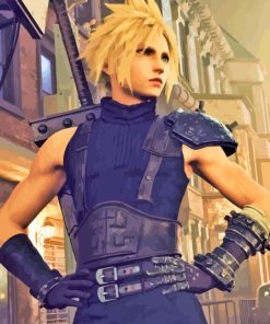 Cloud Strife FF Character Diamond Painting