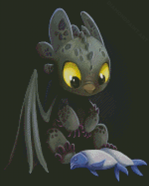 Cool Baby Toothless Diamond Painting