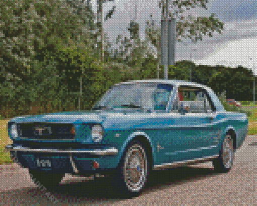 Cool Ford Mustang 65 Diamond Painting