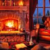 Cozy Fireplace Diamond Painting