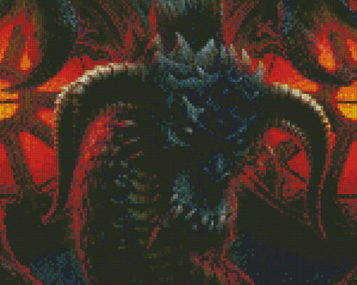 Fantasy Angry Dragon Diamond Painting