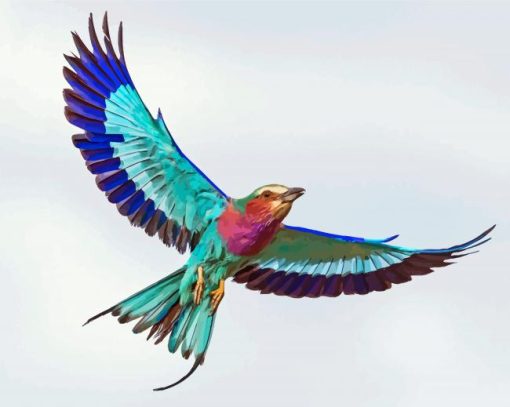 Lilac Roller African Bird Diamond Painting