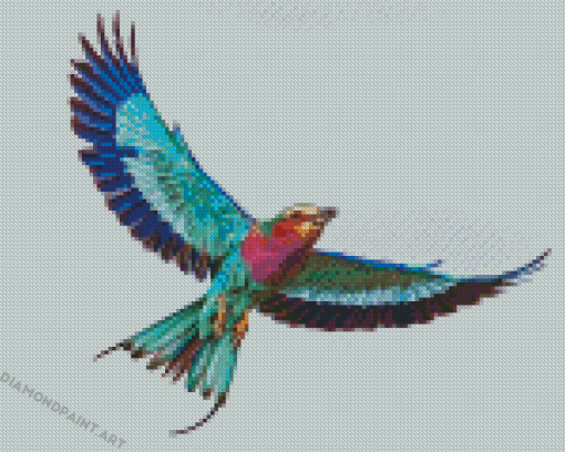 Lilac Roller African Bird Diamond Painting