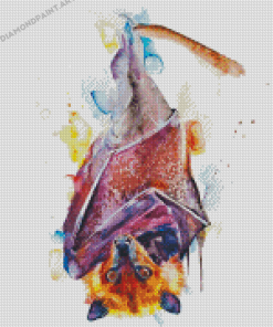 Golden Crowned Flying Fox Art Diamond Painting