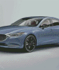 Grey Mazda 6 Diamond Painting