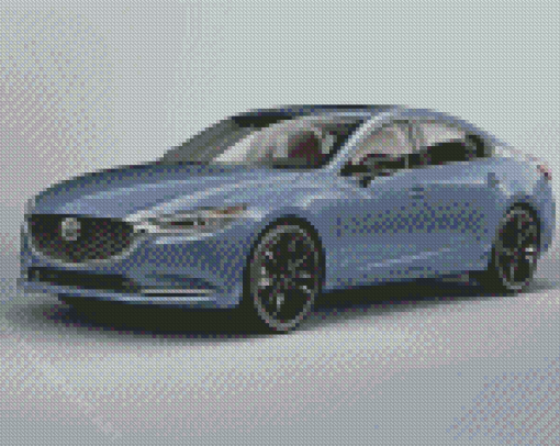 Grey Mazda 6 Diamond Painting