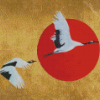 Japanese Cranes Diamond Painting