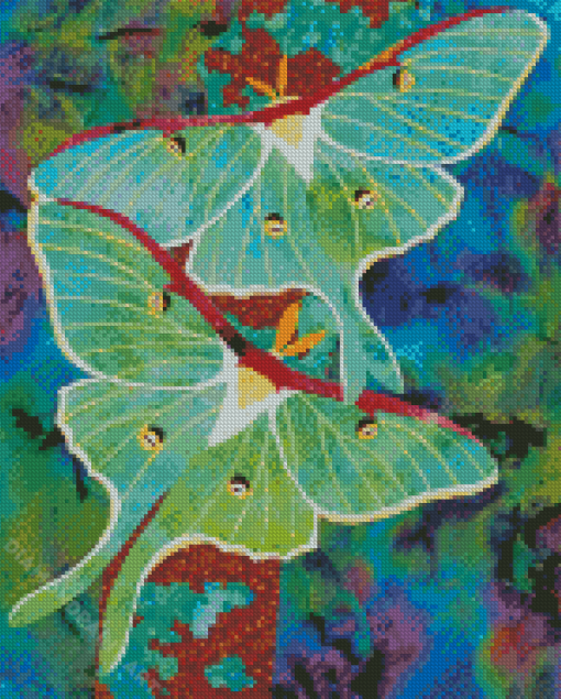 Lunar Moth Insects Diamond Painting