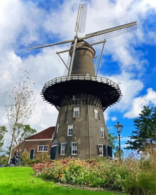 Molen De Valk Leiden Diamond Painting