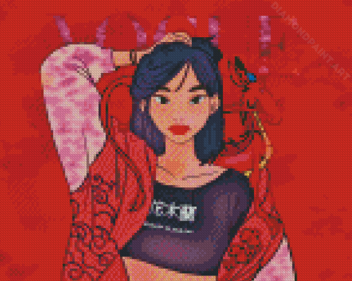 Mulan Vogue Disney Princess Diamond Painting