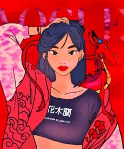 Mulan Vogue Disney Princess Diamond Painting