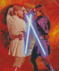 Obi Wan Vs Anakin Header Diamond Painting