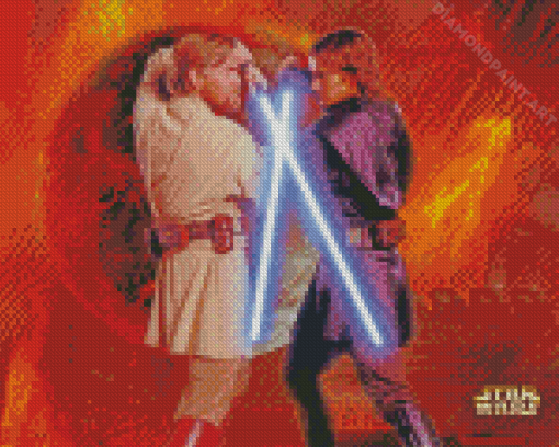 Obi Wan Vs Anakin Header Diamond Painting