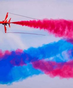 Red Arrows Smoke Diamond Painting