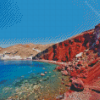 Red Beach Diamond Painting