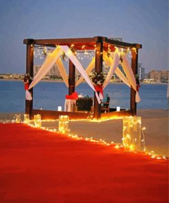 Romantic Beach Gazebo Diamond Painting