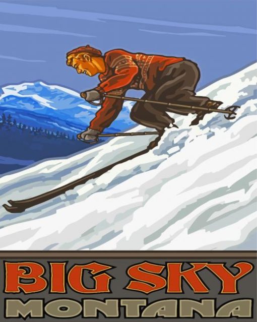 Big Sky Montana Poster Diamond Painting