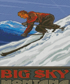 Big Sky Montana Poster Diamond Painting