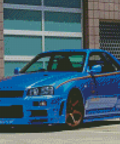 Skyline Gtr Art Diamond Painting