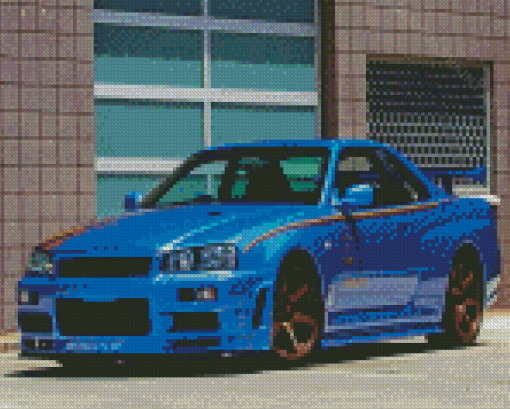 Skyline Gtr Art Diamond Painting