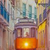 Street Lisbon Tram Diamond Painting