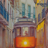 Street Lisbon Tram Diamond Painting