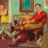 The Happy Dog Harold Anderson Diamond Painting