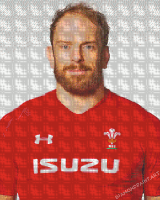 Tyler Morgan Wales Rugby Player Diamond Painting