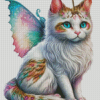 Winged Cat Diamond Painting