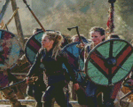 Women Viking Battle Diamond Painting