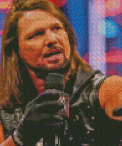 Wrestler AJ Styles Diamond Painting