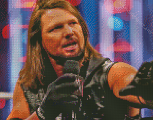 Wrestler AJ Styles Diamond Painting