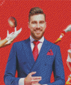 Travis Kelce Diamond Painting art