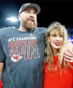 Travis Kelce And Taylor Swift Diamond Painting art