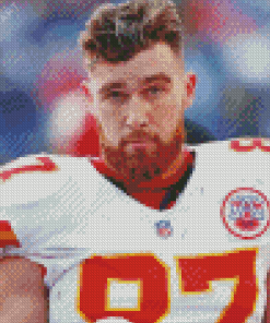 The Footballer Travis Kelce Diamond Painting art