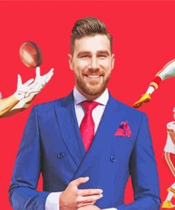 Travis Kelce Diamond Painting art